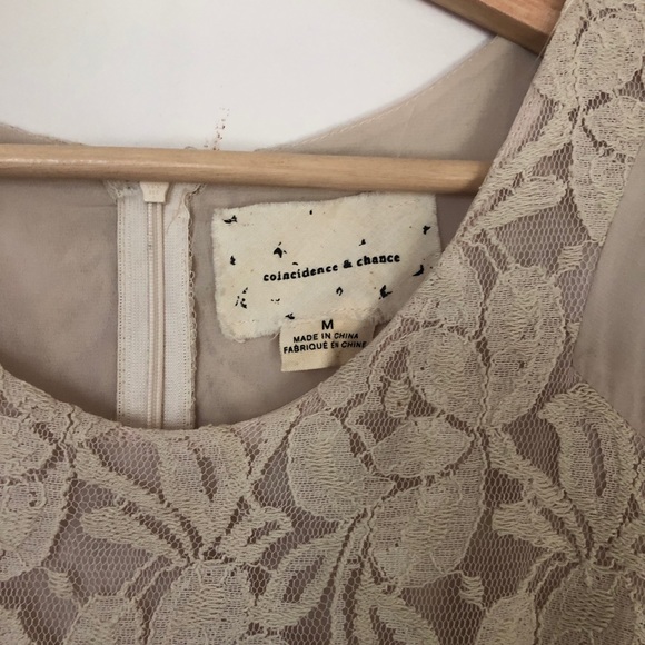 Anthropologie Coincidence & Chance Ivory Lace Mini - Picture 4 of 5